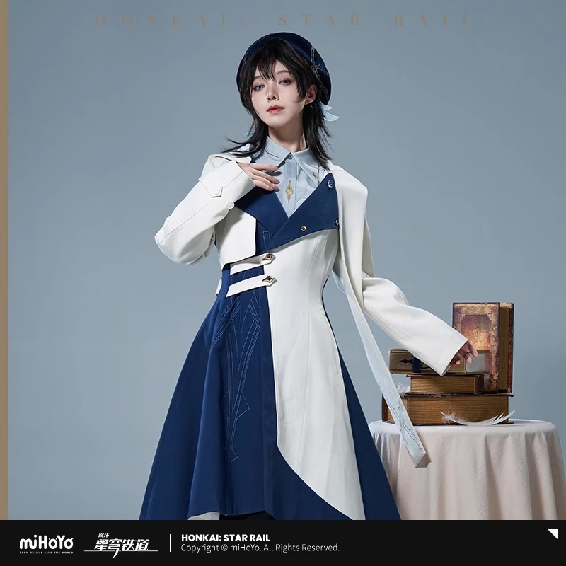 Wool Coat Peacoat - [Genuine] miHoYo Game Sunday Coat Honkai