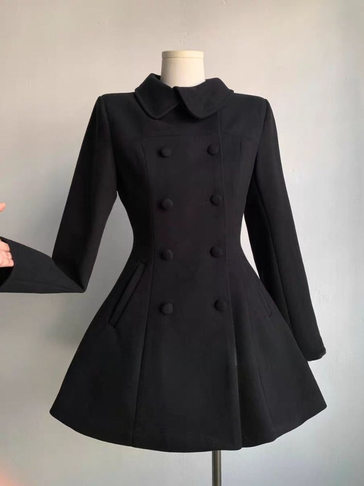 Winter Women's Hepburn Korean  - Wool Coat Peacoat recension och pris
