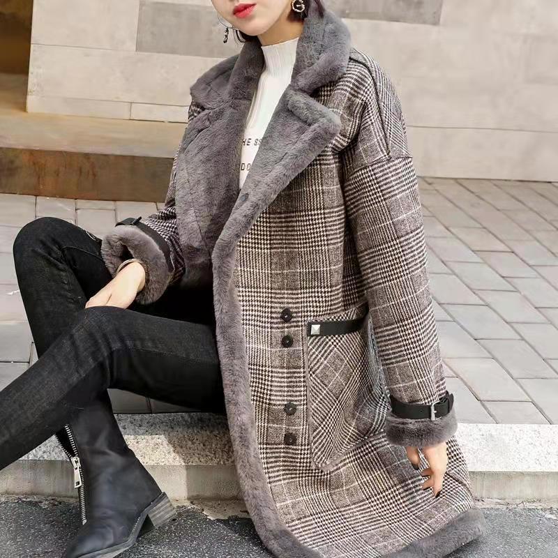 2026 Winter Warm Coat Plush Th - Wool Coat Peacoat recension och pris