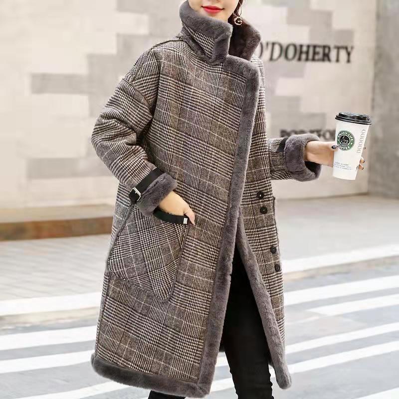 2026 Winter Warm Coat Plush Th - Wool Coat Peacoat recension och pris