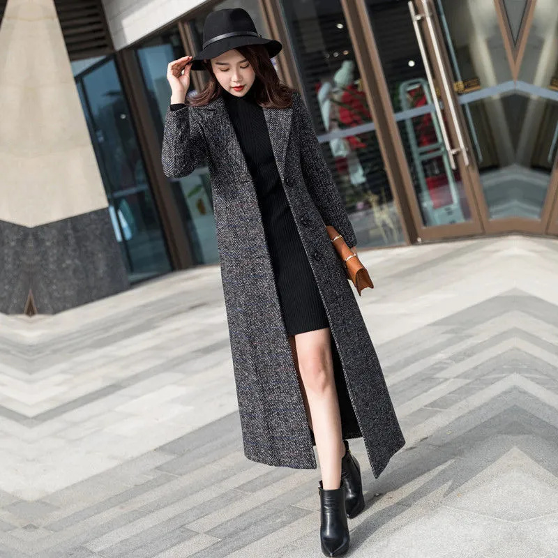 Woolen Women's Coat Korean Ver - Wool Coat Peacoat recension och pris
