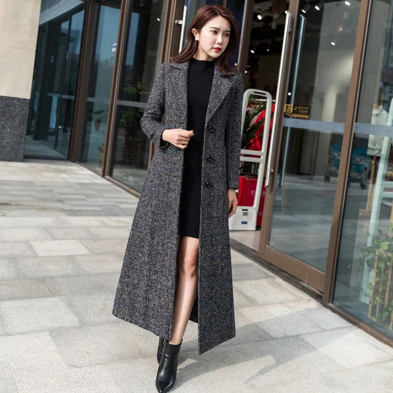 Woolen Women's Coat Korean Ver - Wool Coat Peacoat recension och pris