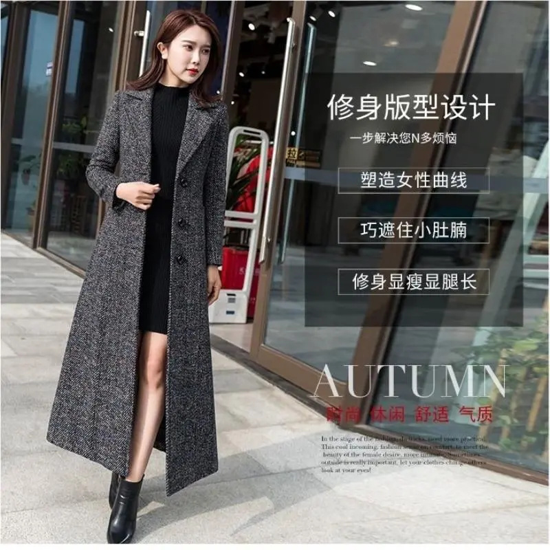 Woolen Women's Coat Korean Ver - Wool Coat Peacoat recension och pris