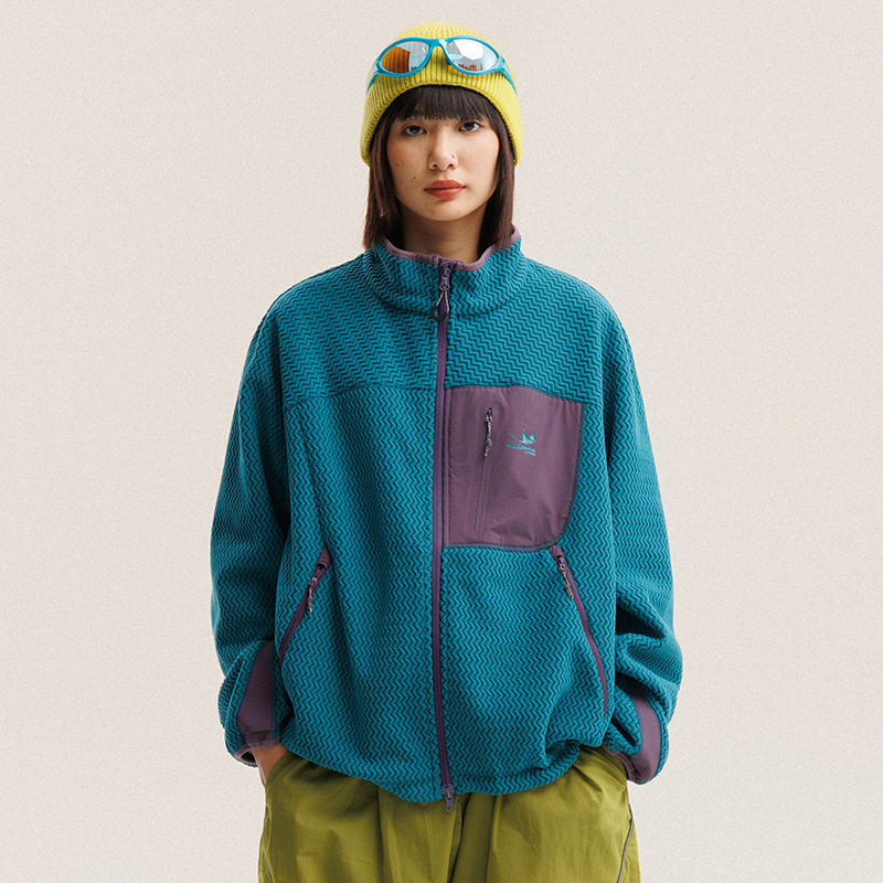 Autumn Winter Polar Fleece Wav - Wool Coat Peacoat recension och pris
